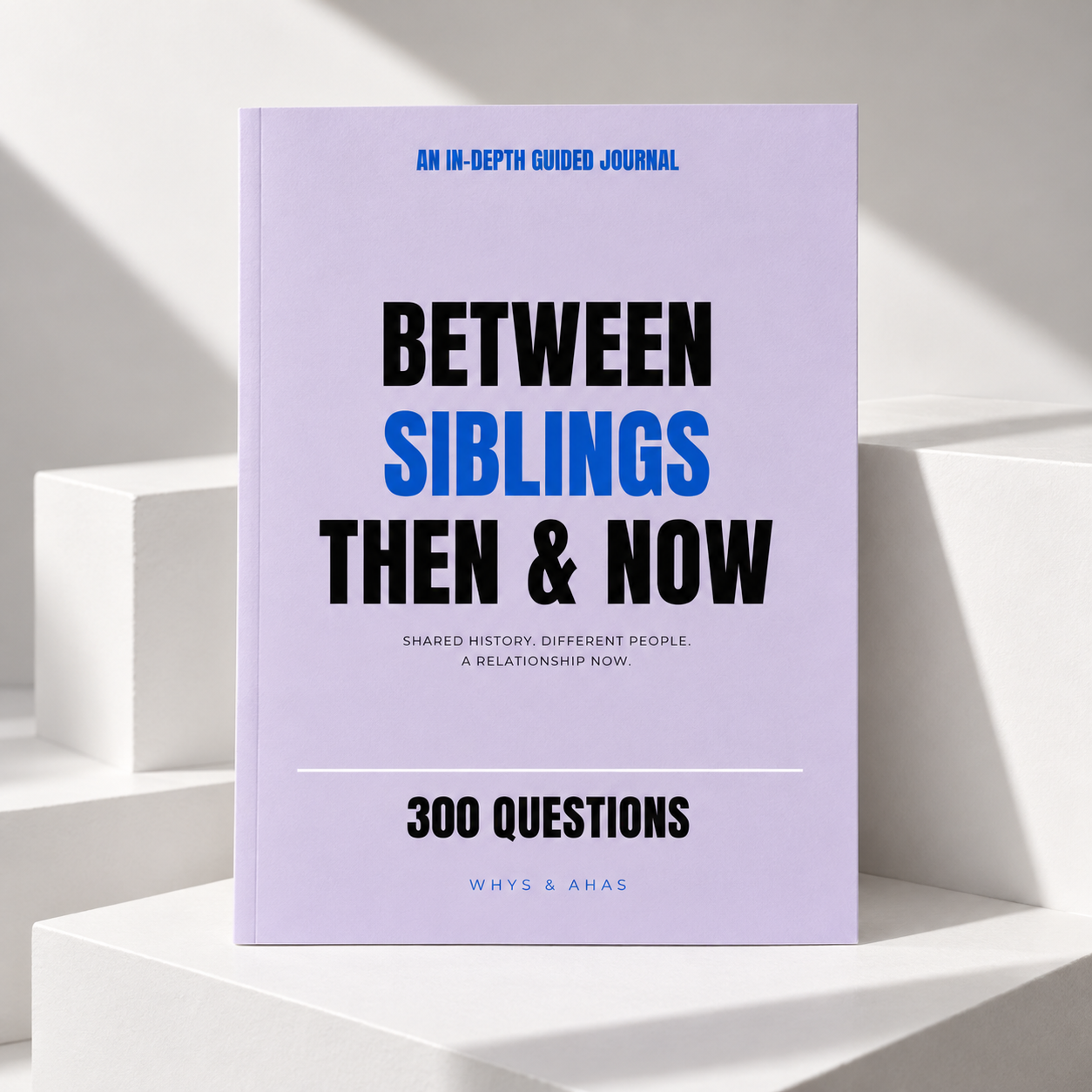 Between Siblings Then & Now - journal cover mockup