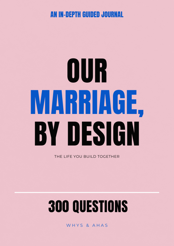 Our Marriage, By Design - A4 printable journal cover